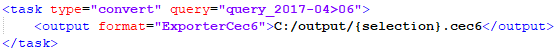 12. task type="convert" > spezieller Output