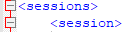 3. <sessions> / <session>